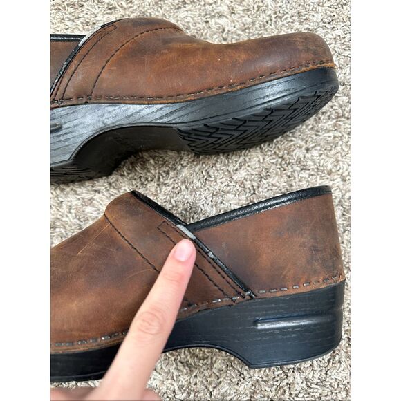 Dansko Professional Leather Clog Brown Slip on Shoes Work Women’s 40 (9-9.5) - Picture 9 of 10